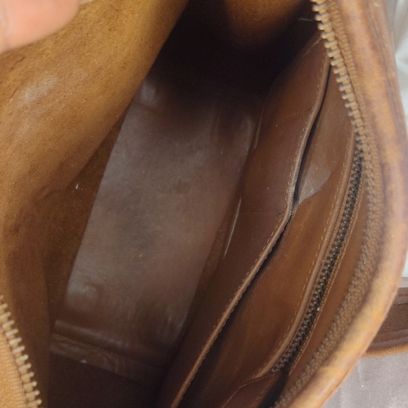 Coach Brown Leather Embossed Bag - Picture 7 of 9